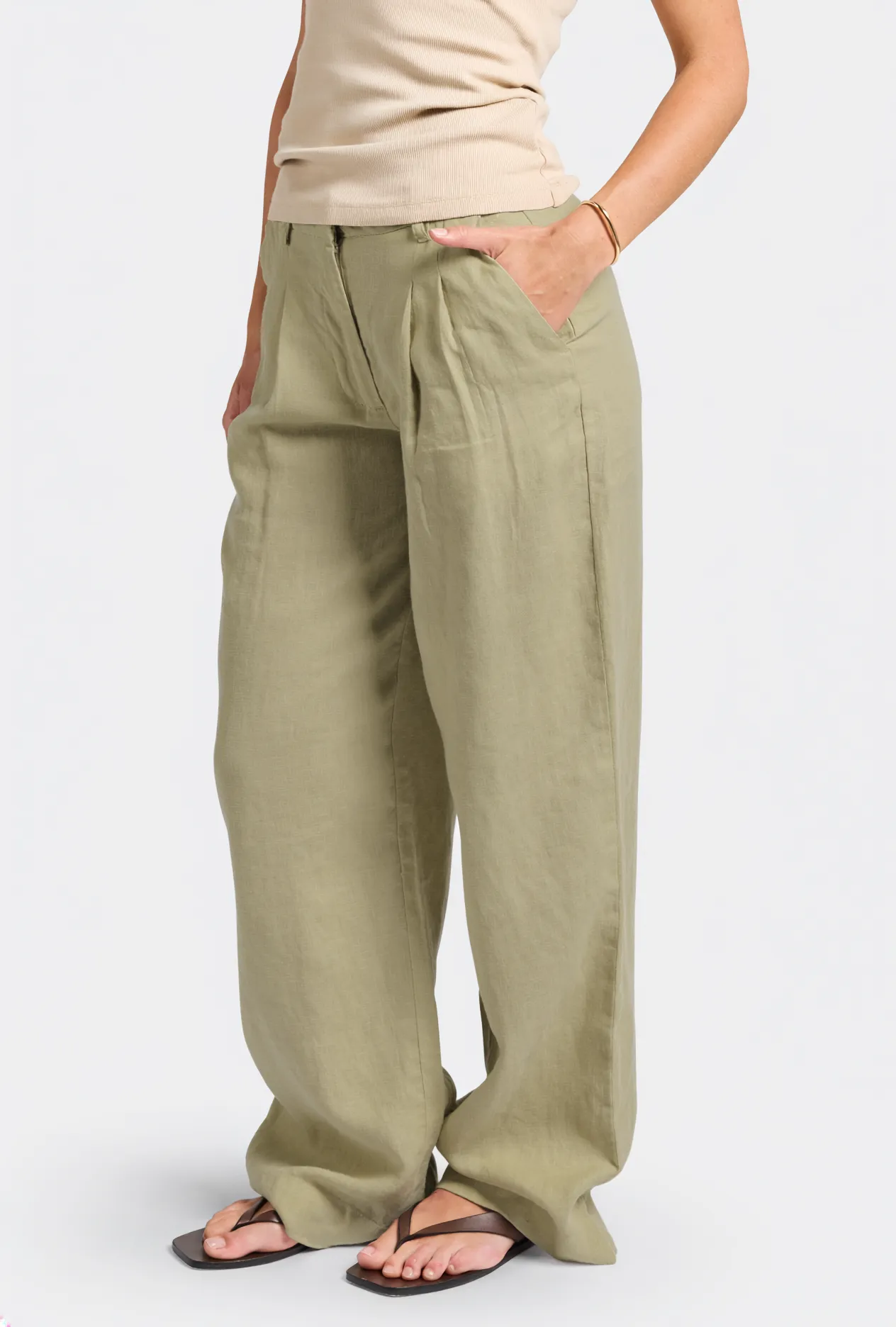 Linen Relaxed Pant sold by The Academy Brand product image thumbnail 2