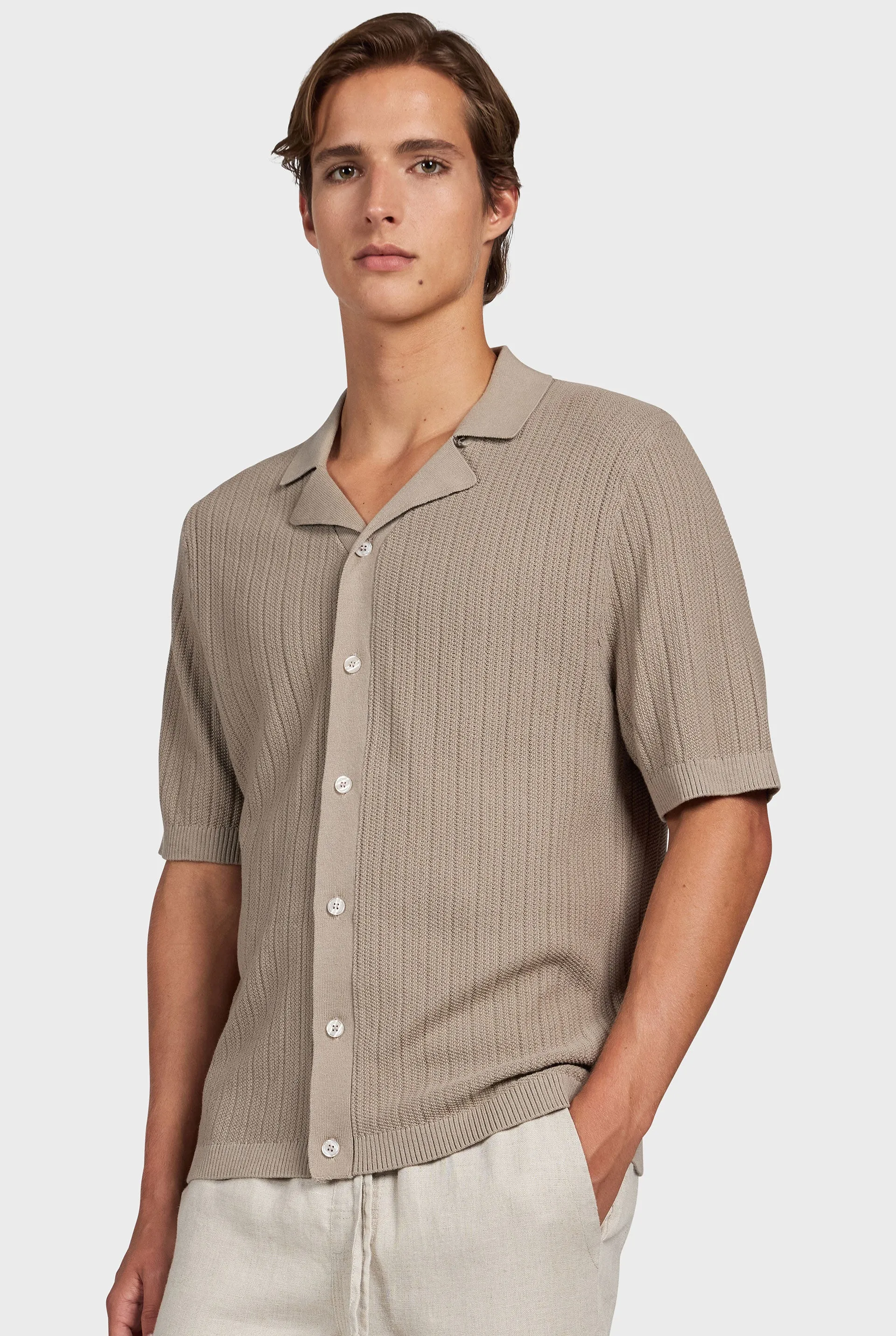 Frazer SS Knit Shirt sold by The Academy Brand product image thumbnail 3