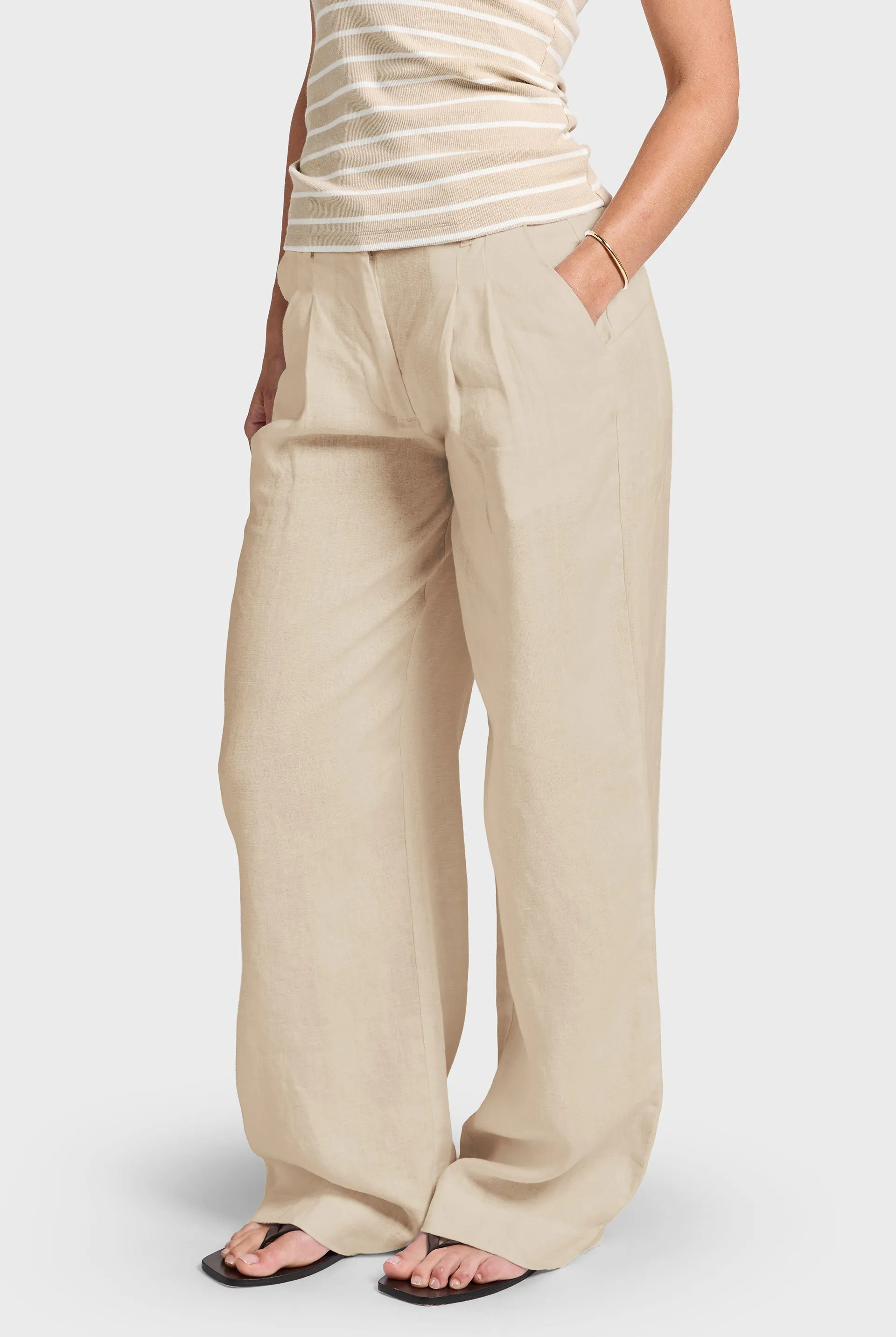 Linen Relaxed Pant sold by The Academy Brand product image thumbnail 3