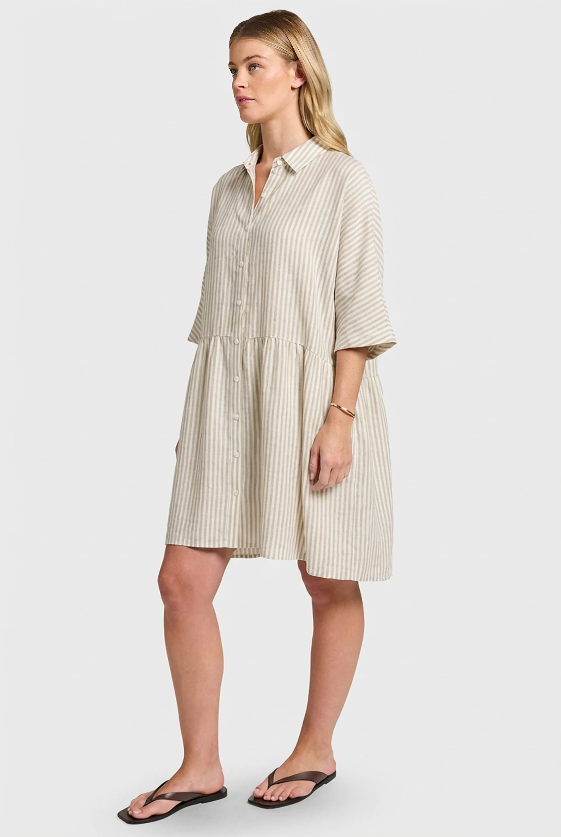 Dolly Linen Dress sold by The Academy Brand product image thumbnail 3
