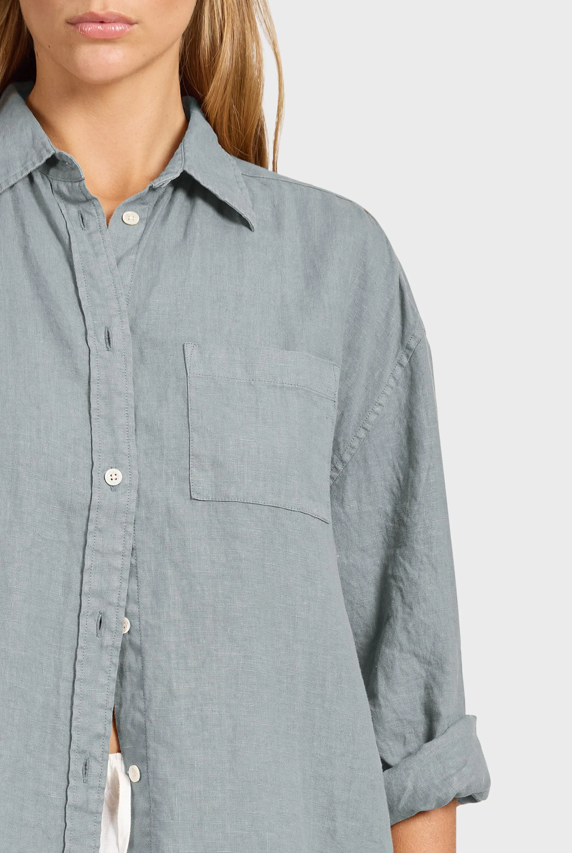 Hampton Linen Shirt sold by The Academy Brand product image thumbnail 3