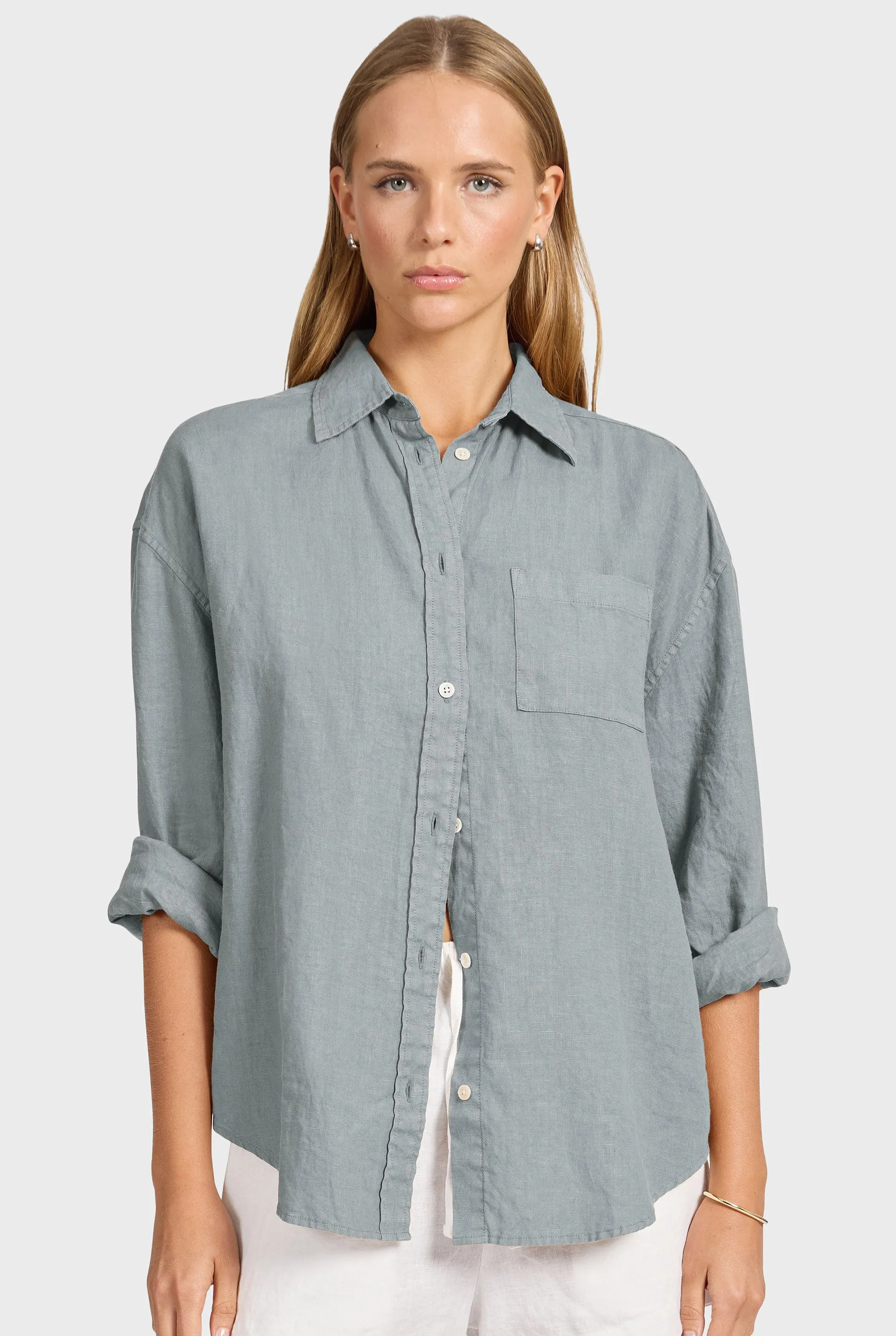 Hampton Linen Shirt sold by The Academy Brand product image thumbnail 2