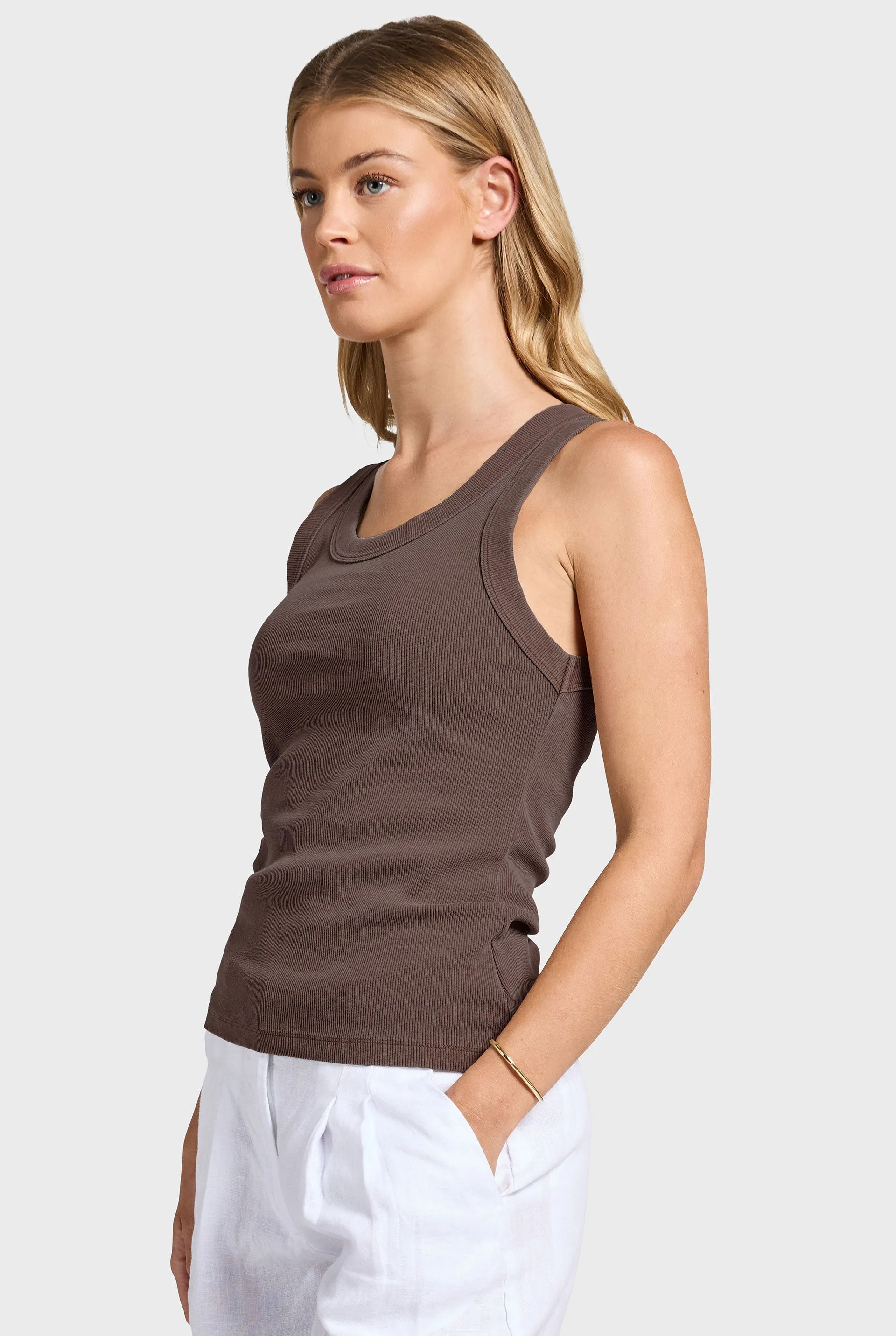 Essential Rib Tank sold by The Academy Brand product image thumbnail 3