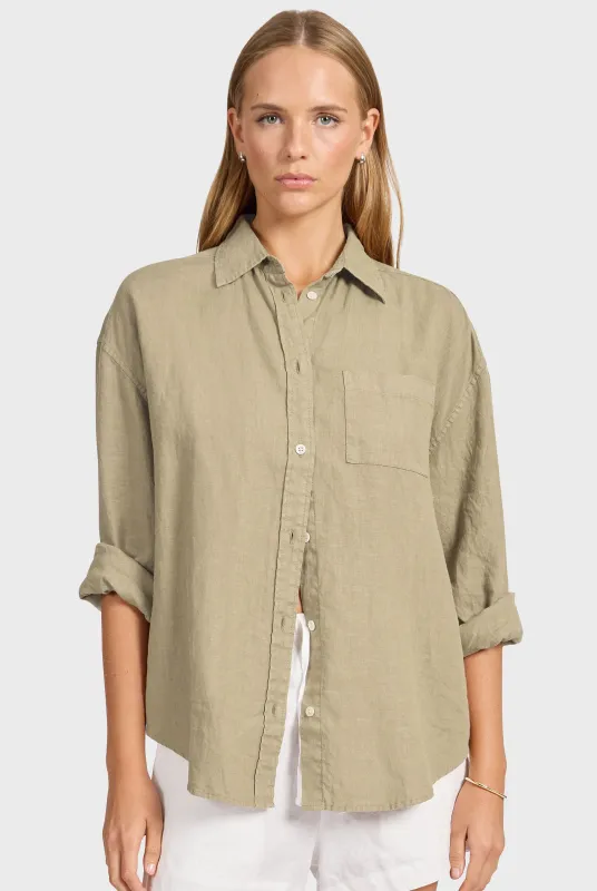 Hampton Linen Shirt sold by The Academy Brand