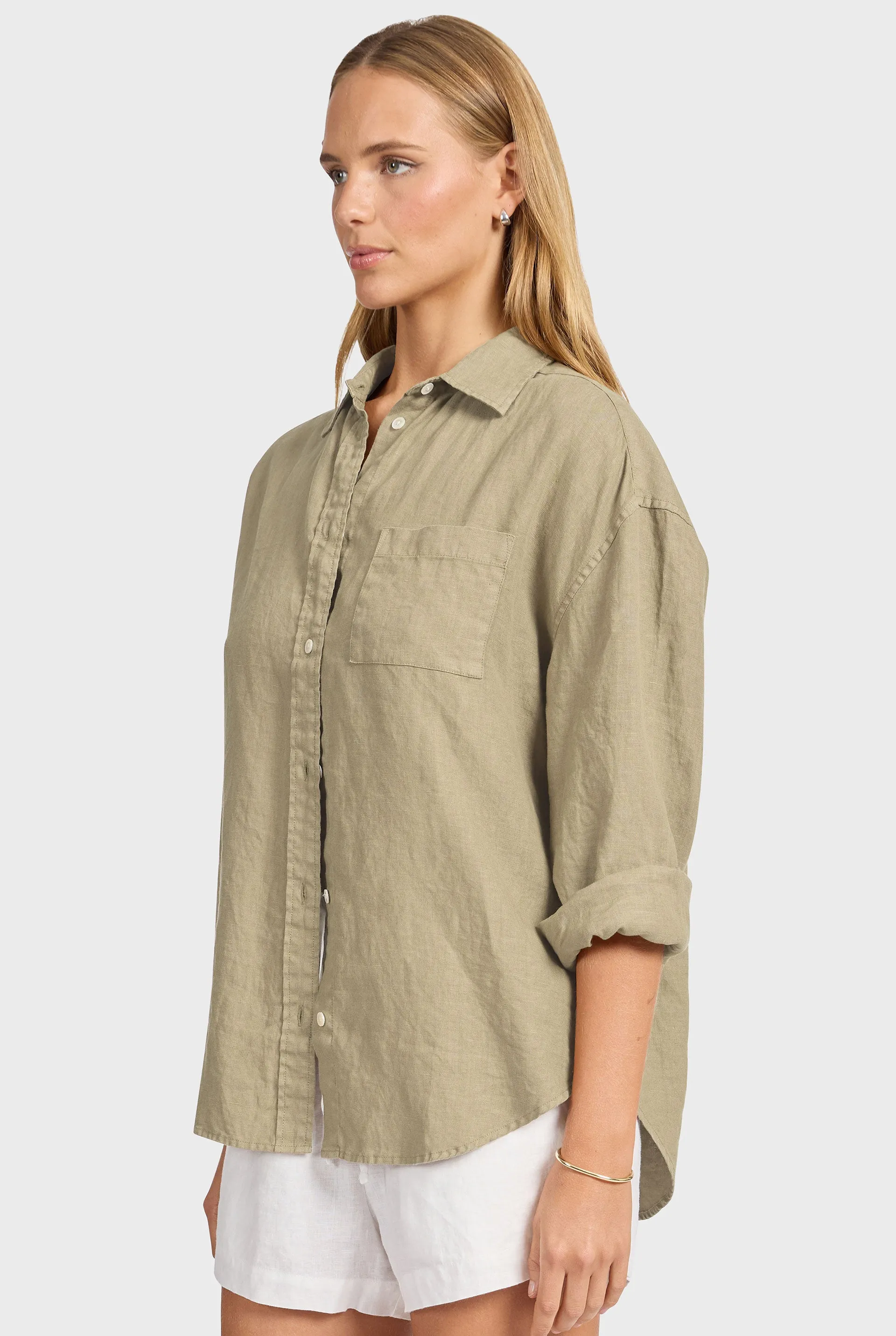 Hampton Linen Shirt sold by The Academy Brand product image thumbnail 3
