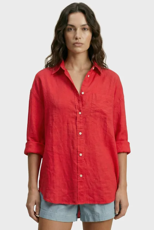Hampton Linen Shirt made by The Academy Brand