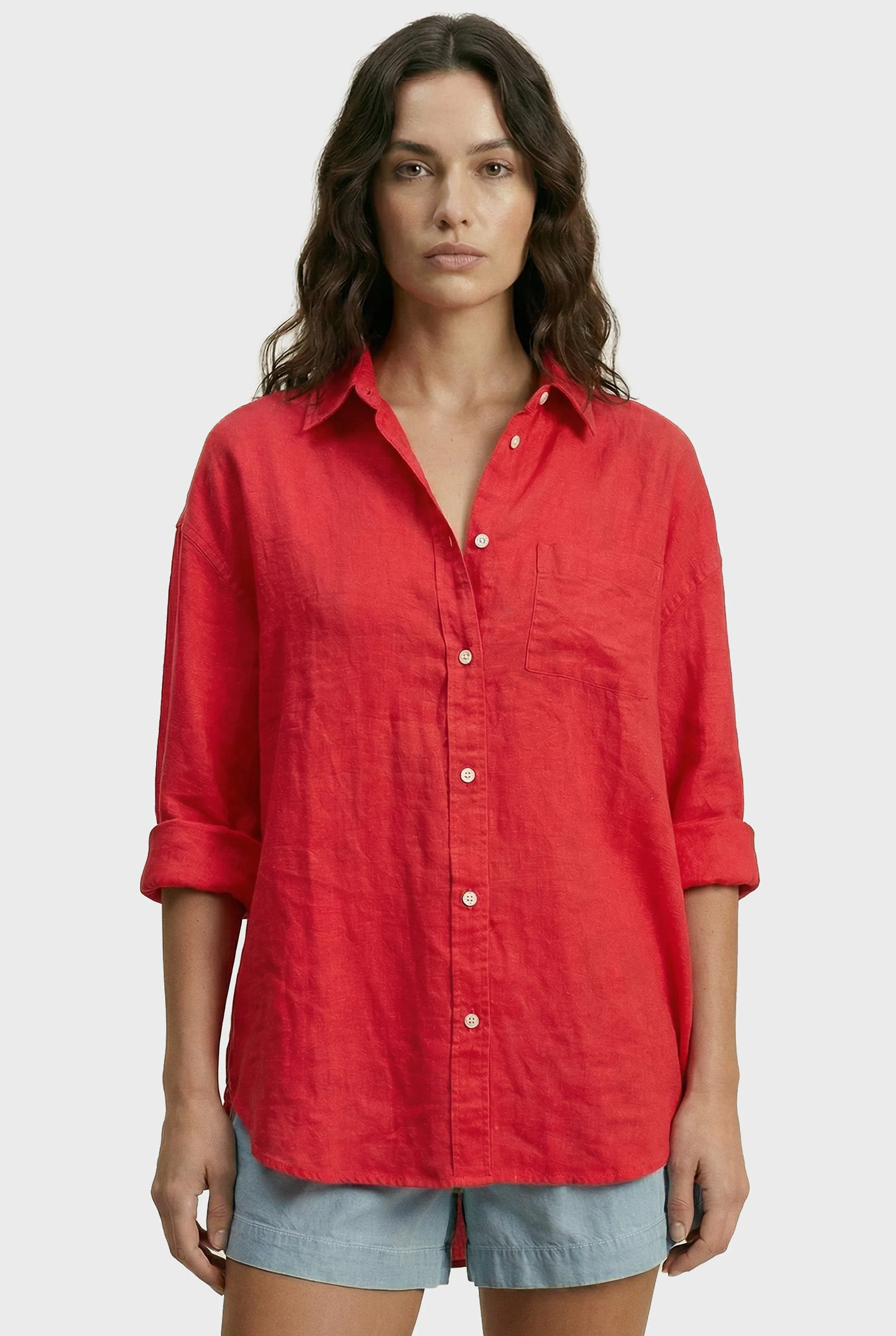 Hampton Linen Shirt sold by The Academy Brand