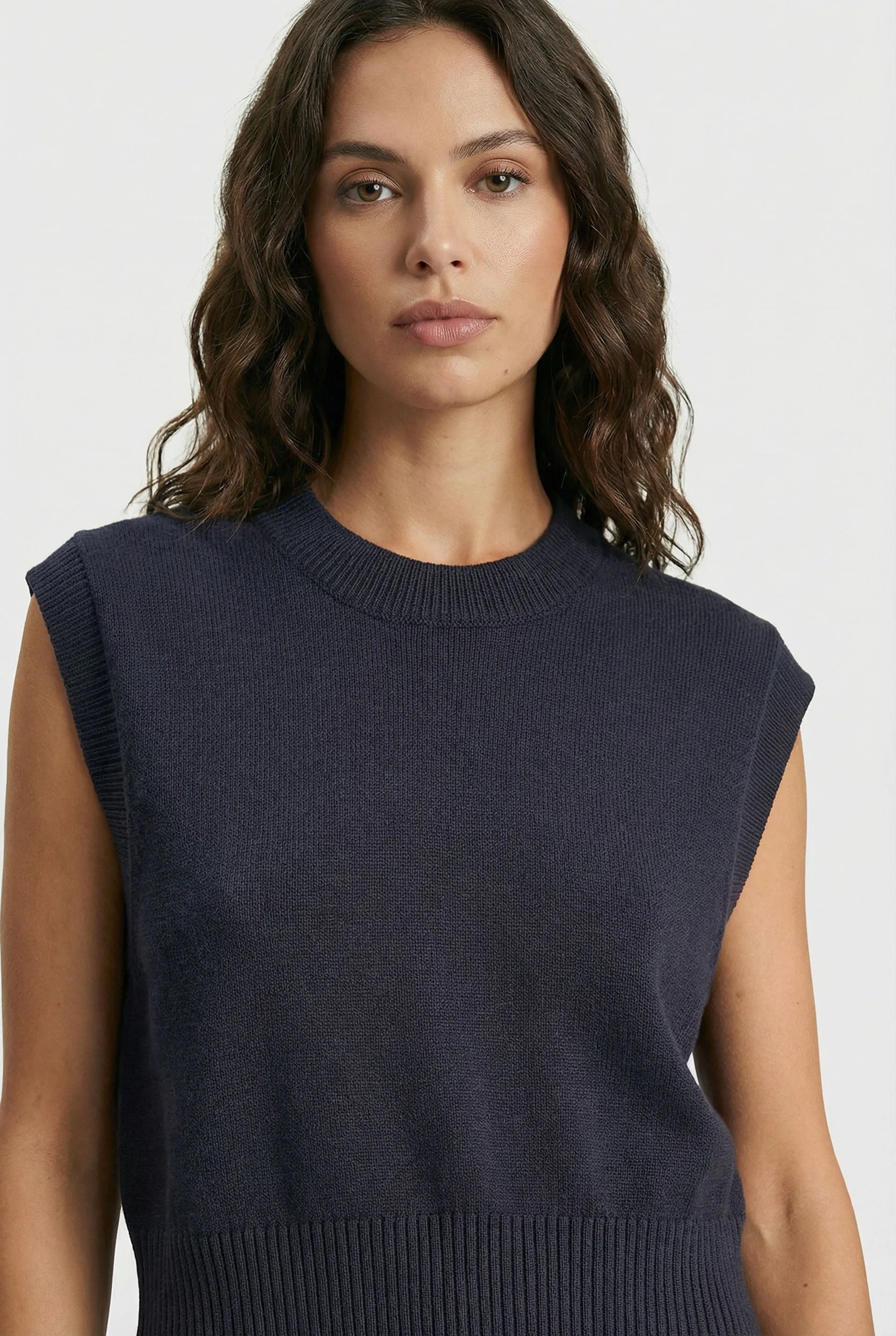 Flora Crew Knit Vest sold by The Academy Brand product image thumbnail 3