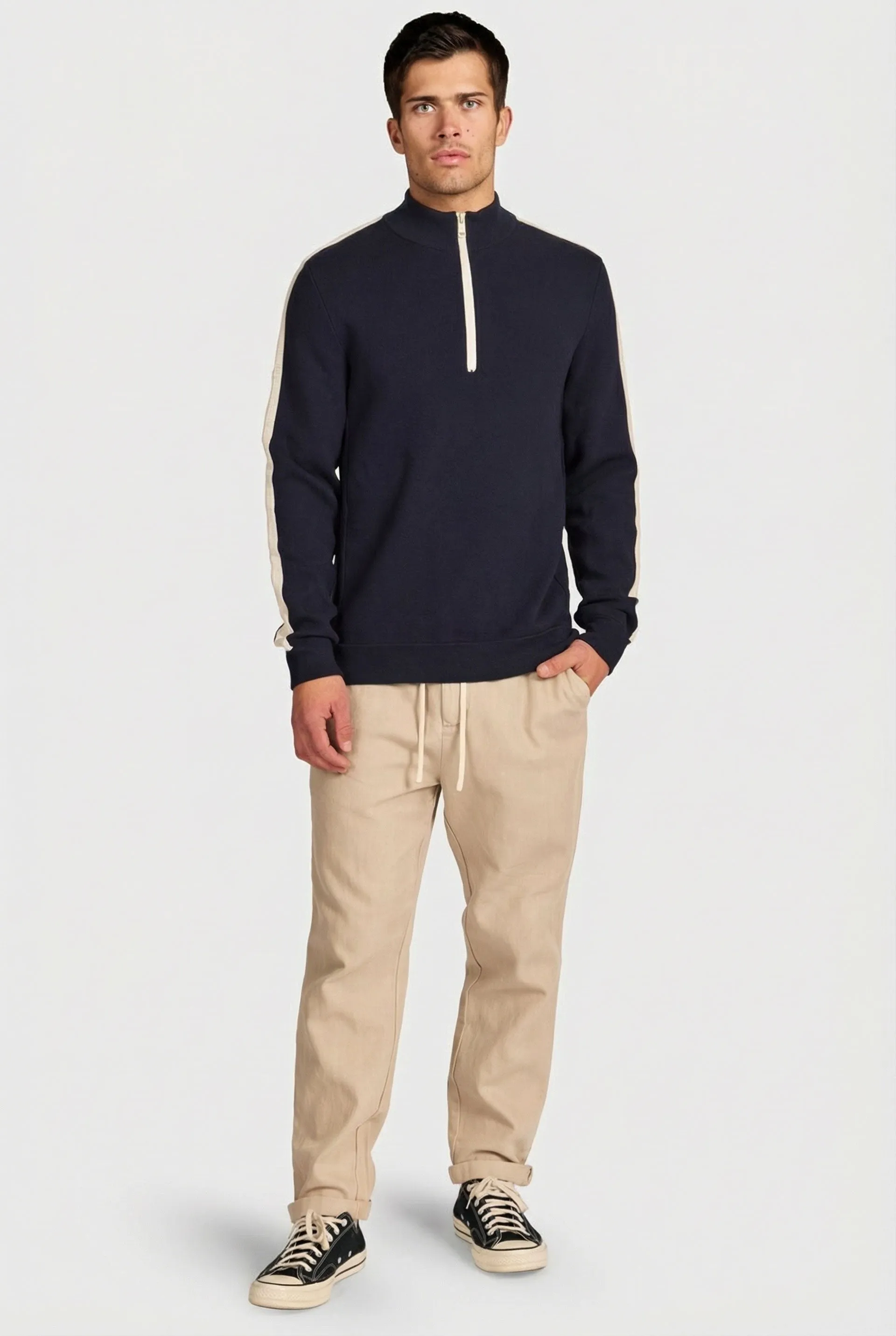 Danzer 1/4 Zip Stripe sold by The Academy Brand product image thumbnail 3