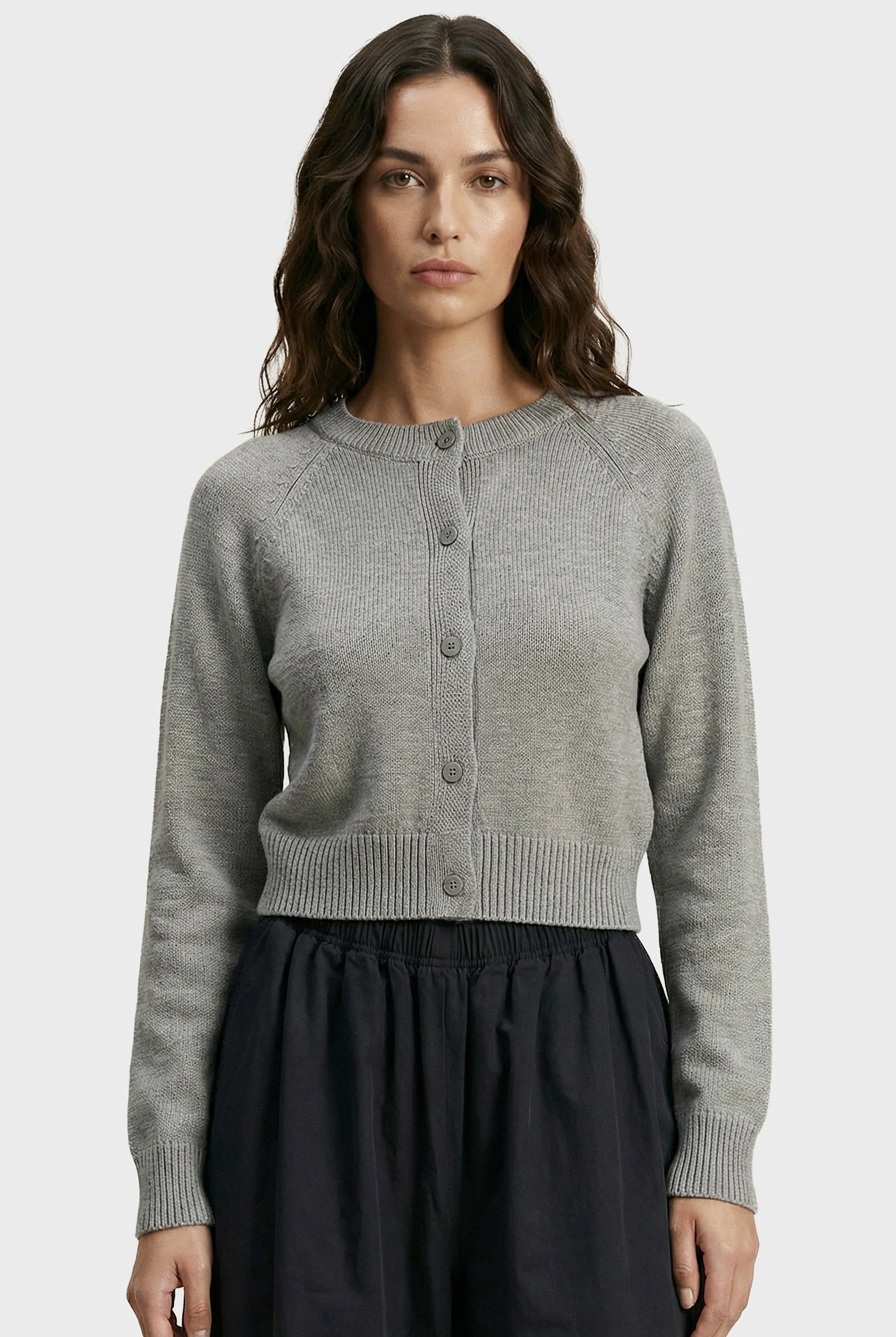 Flora Crew Knit Cardigan sold by The Academy Brand product image thumbnail 2