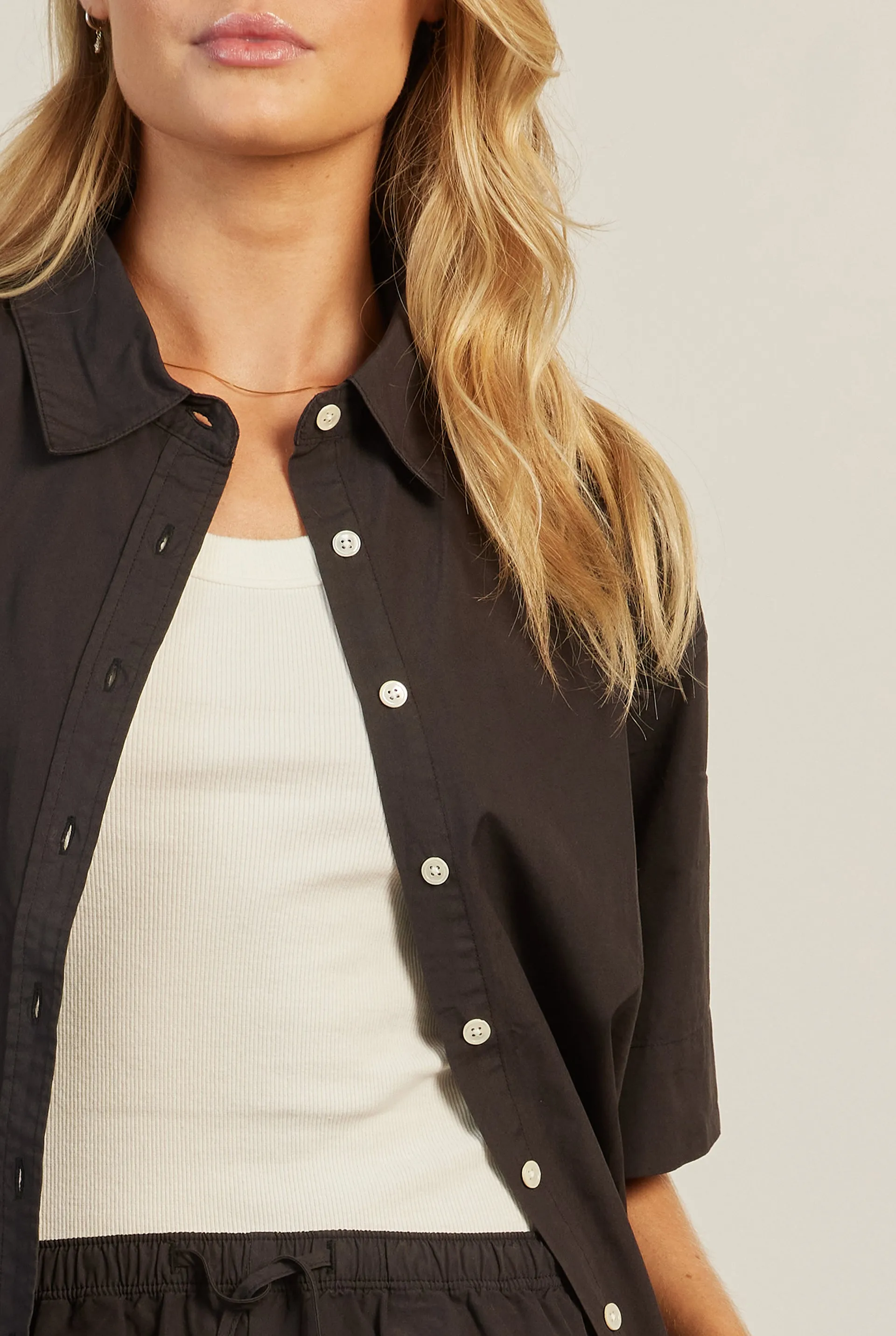 Frankie Poplin SS Shirt sold by The Academy Brand product image thumbnail 4