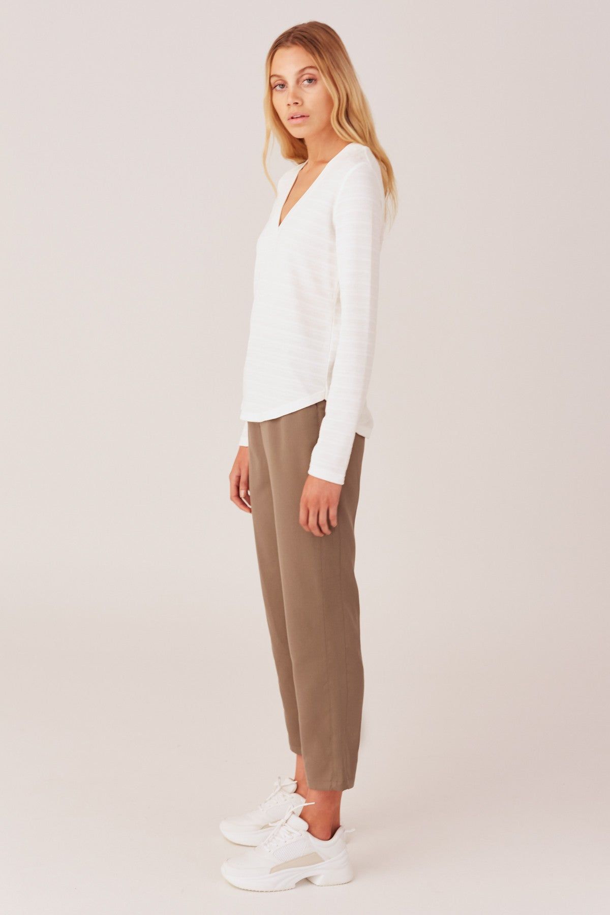 MOMENT LONG SLEEVE TOP white sold by The Fifth Label product image thumbnail 4