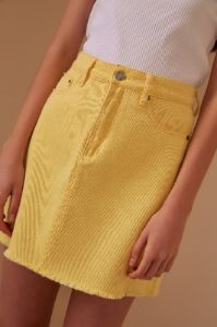 LILLIAN SKIRT lemon sold by The Fifth Label