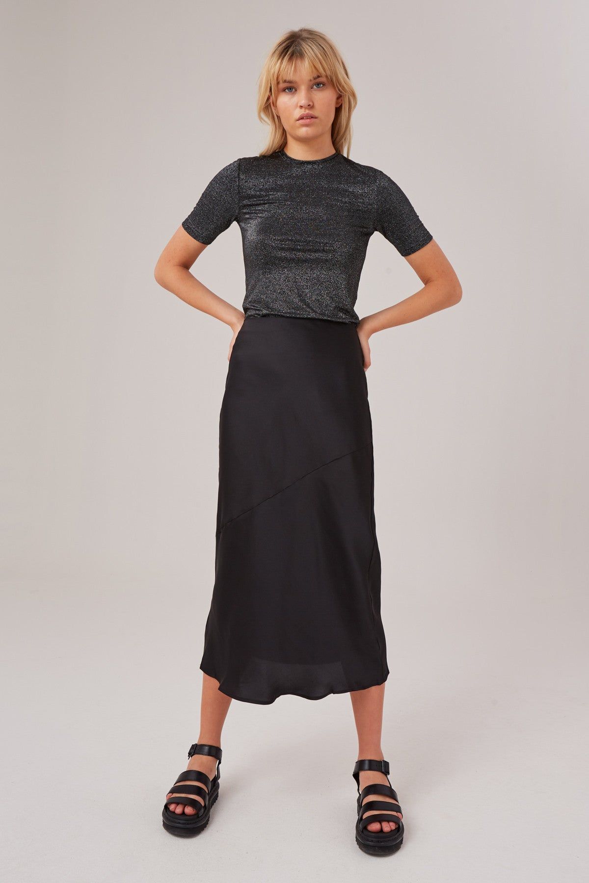 POPULATION SKIRT black sold by The Fifth Label