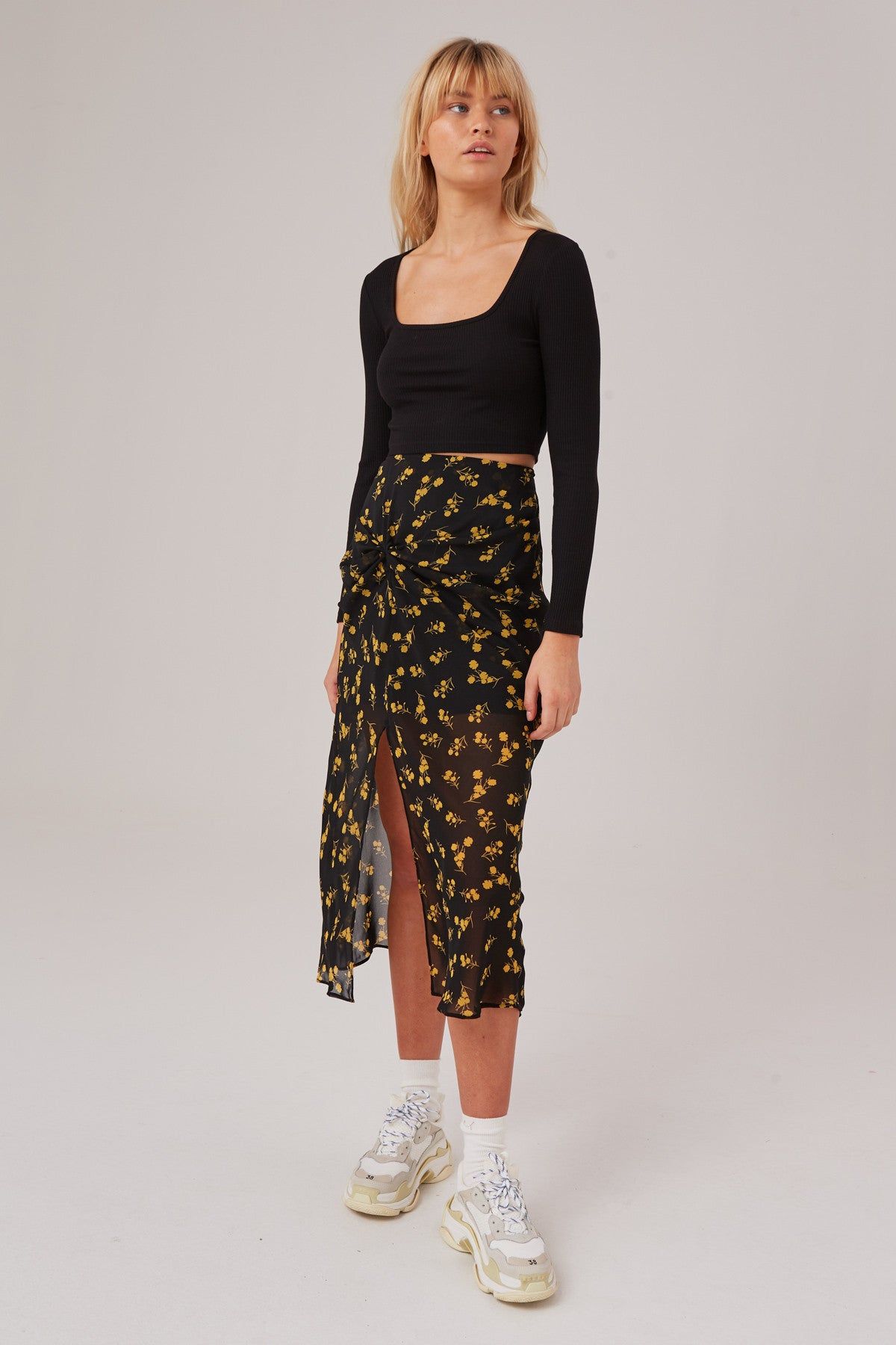 OFFSITE LONG SLEEVE TOP black sold by The Fifth Label product image thumbnail 2