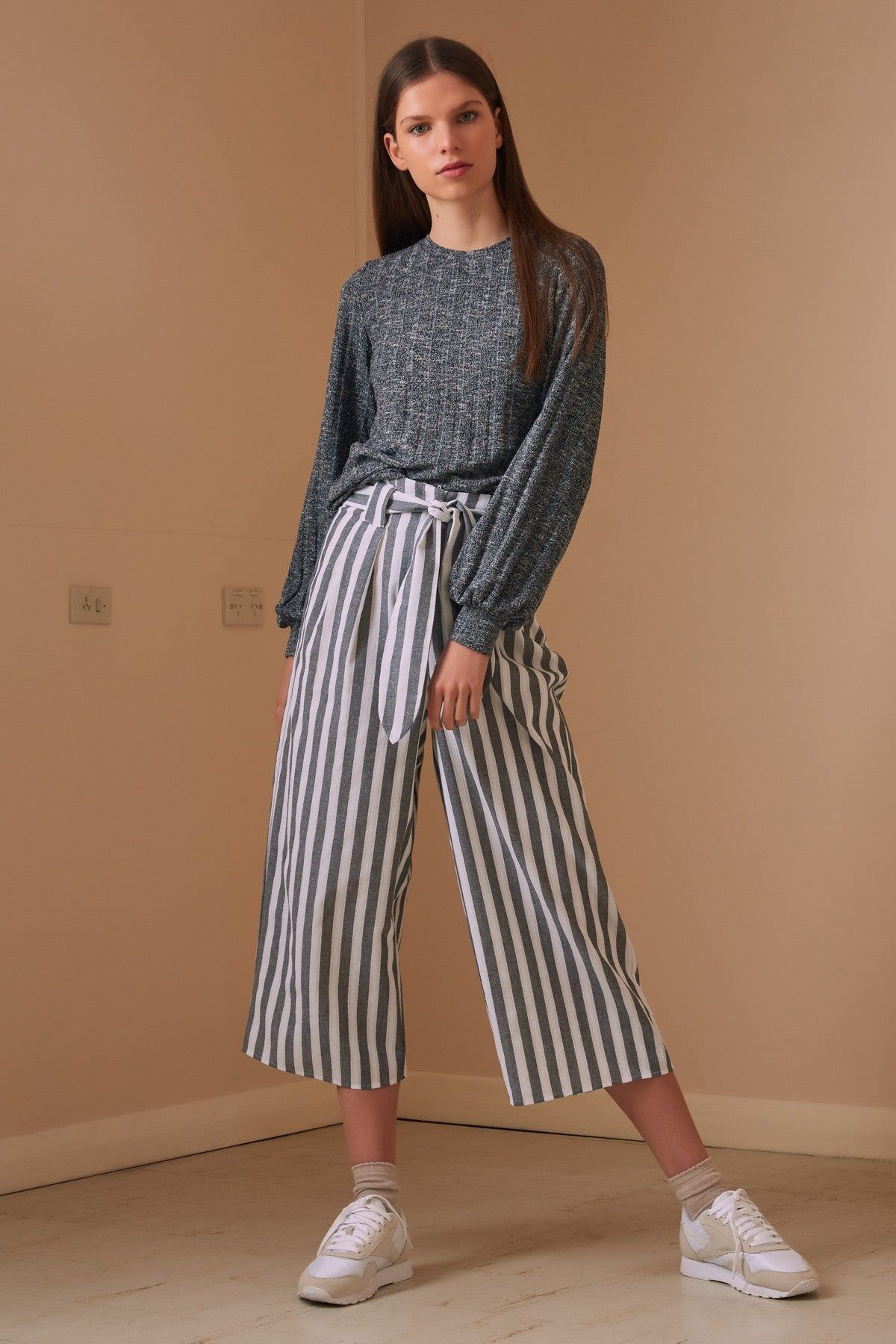 JASMINE LONG SLEEVE TOP navy marle sold by The Fifth Label product image thumbnail 3