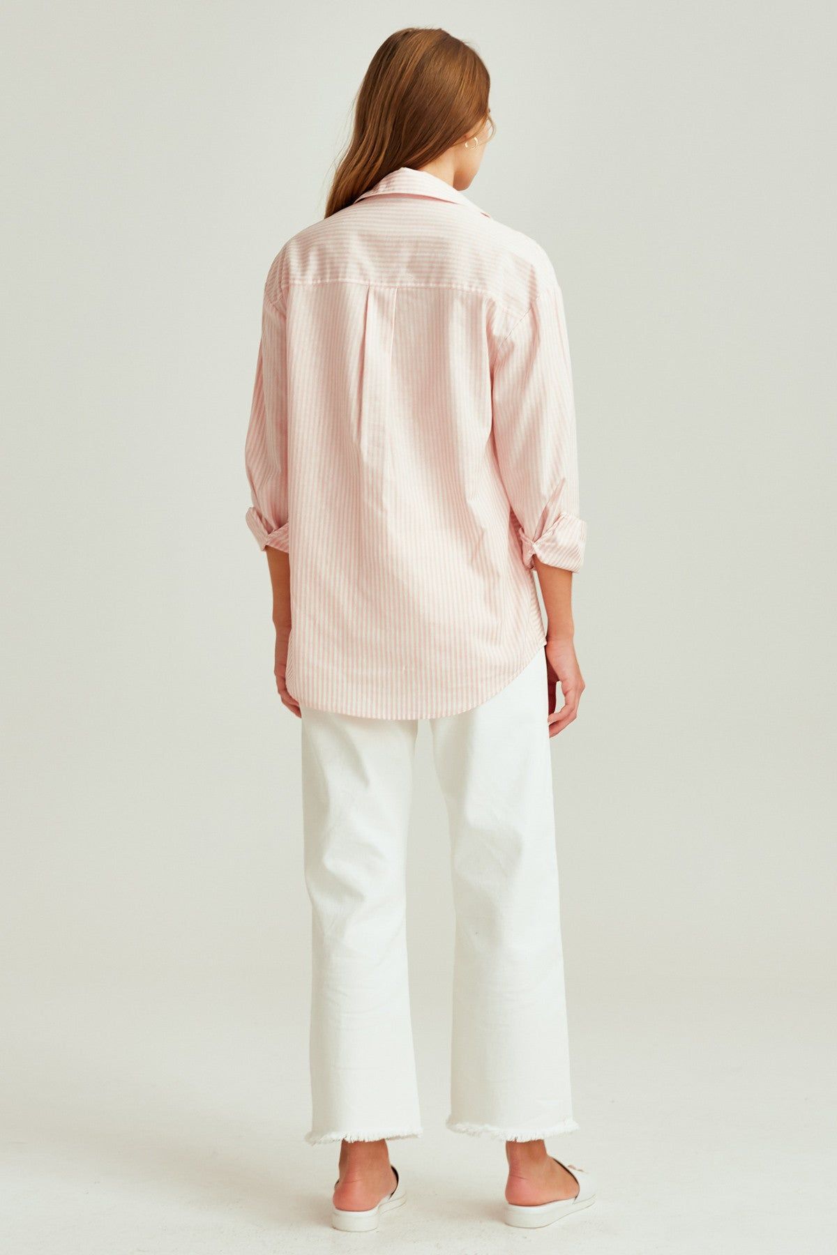 SAVANNAH STRIPE SHIRT red w white sold by The Fifth Label product image thumbnail 5