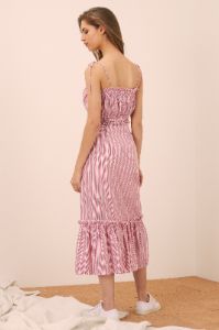 KITE STRIPE SKIRT red w white sold by The Fifth Label