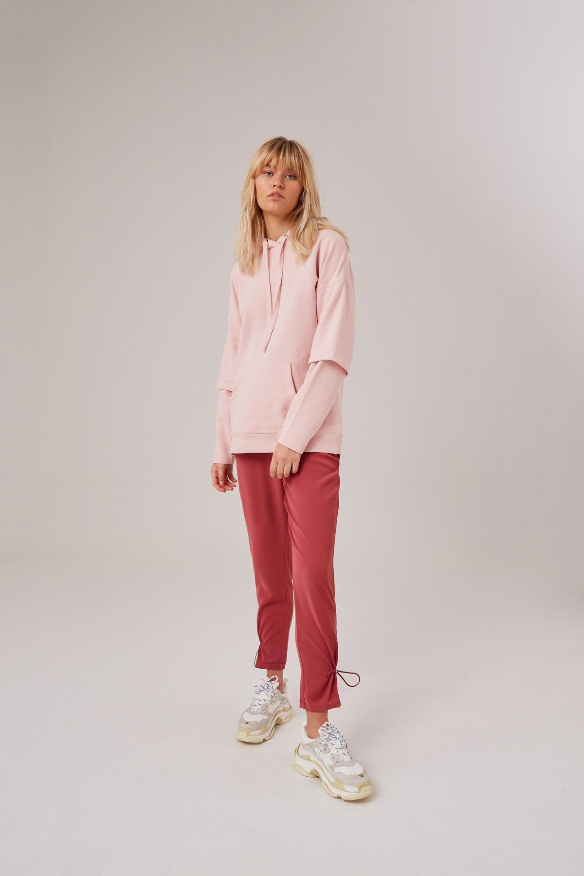 TIDAL HOODIE light salt pink sold by The Fifth Label product image thumbnail 5