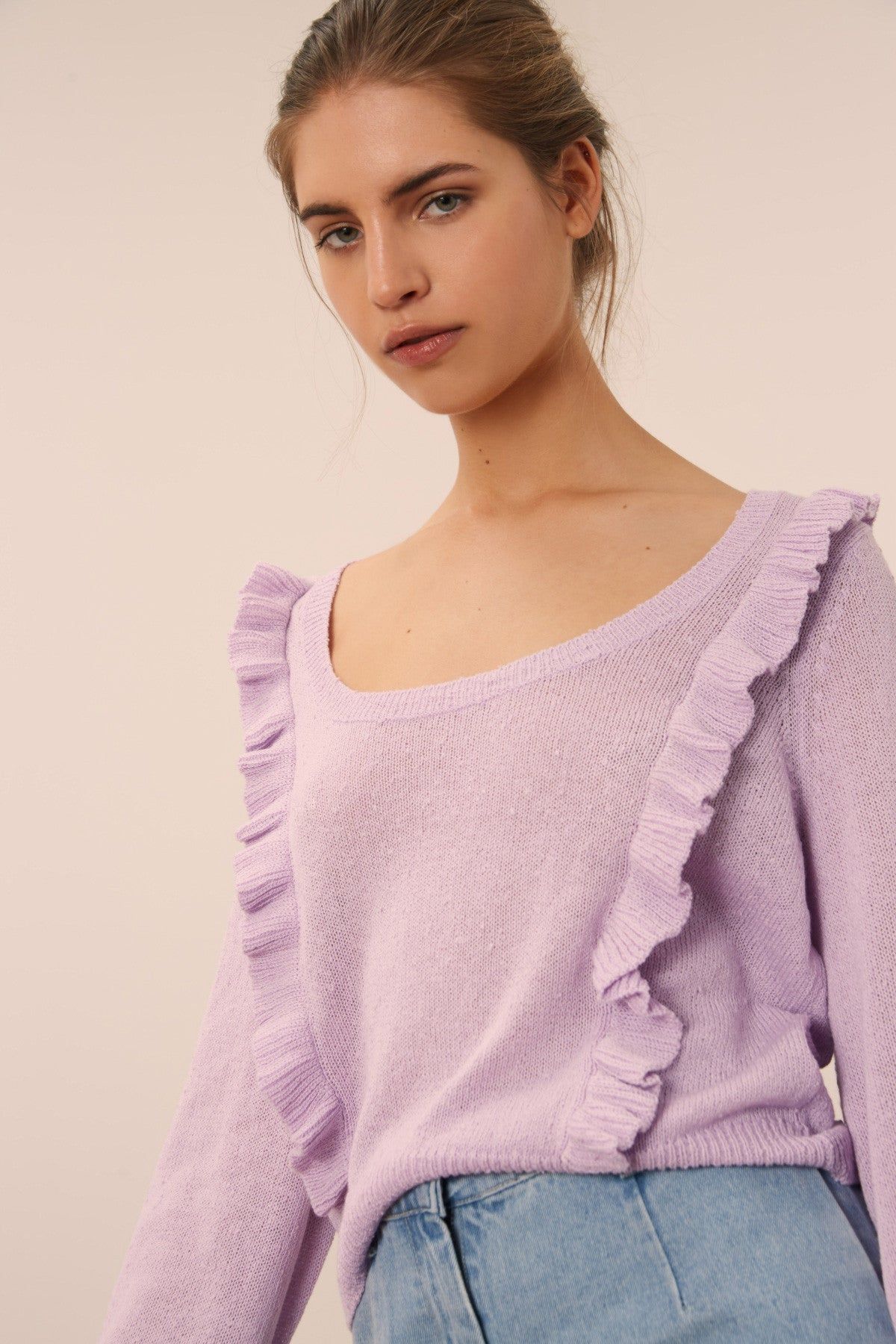 EPIPHANY KNIT lilac sold by The Fifth Label