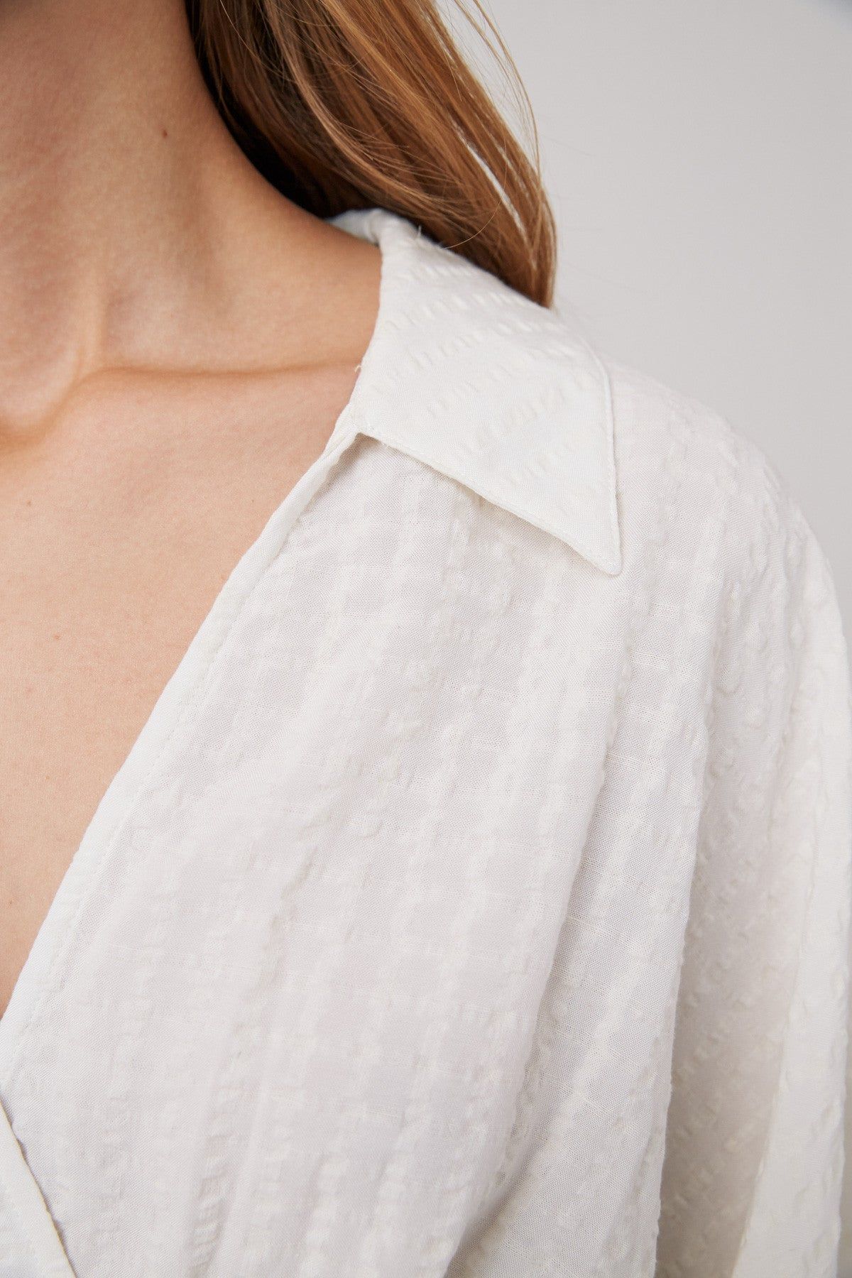 ATLAS LONG SLEEVE DRESS ivory sold by The Fifth Label product image thumbnail 3