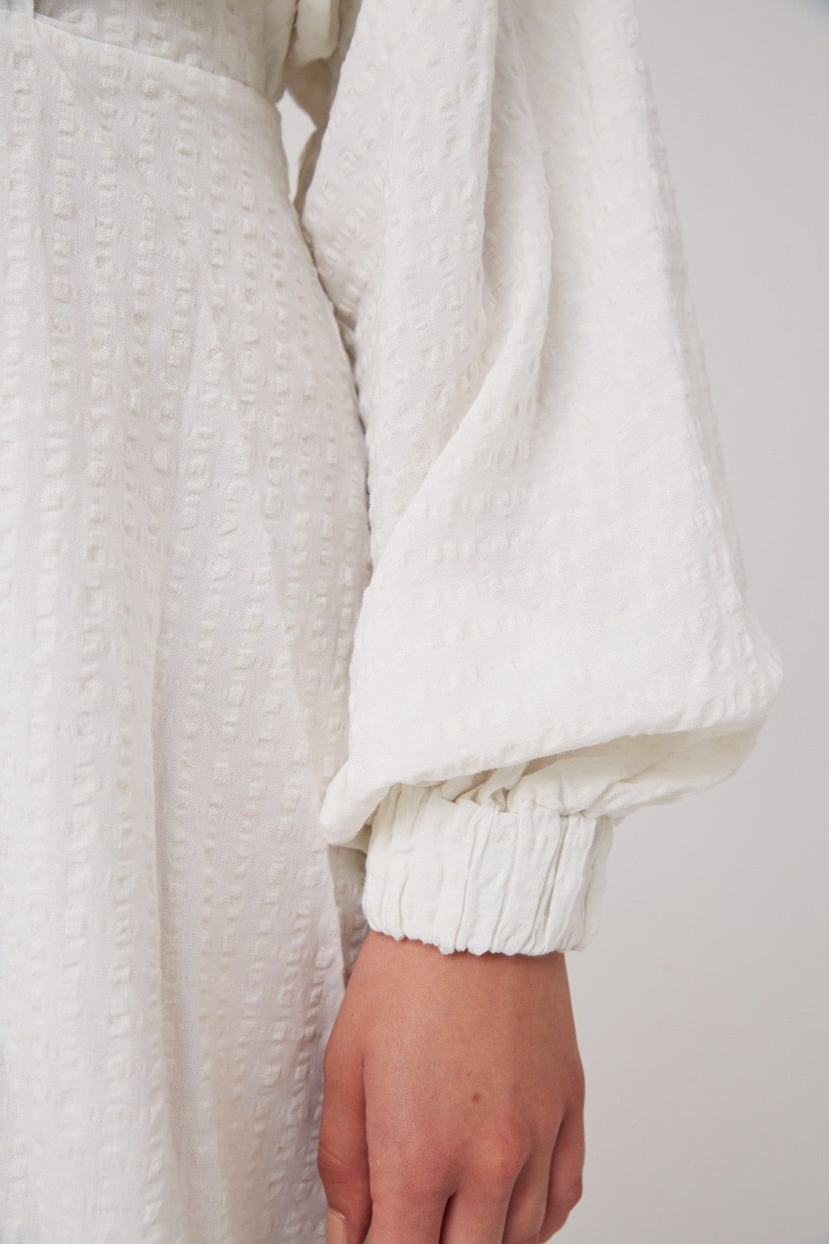 ATLAS LONG SLEEVE DRESS ivory sold by The Fifth Label product image thumbnail 4