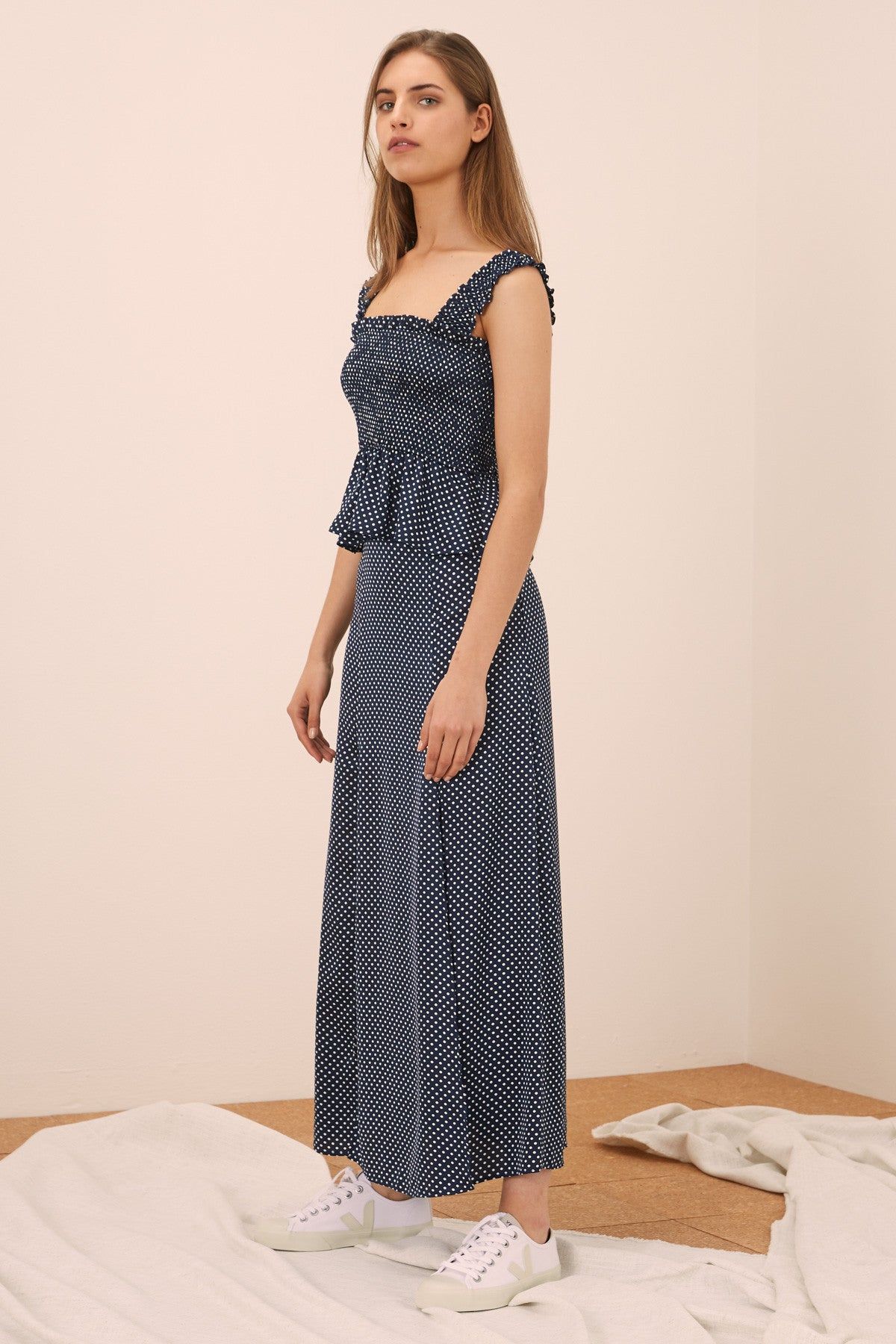 FOUNTAIN SKIRT navy w white sold by The Fifth Label product image thumbnail 4