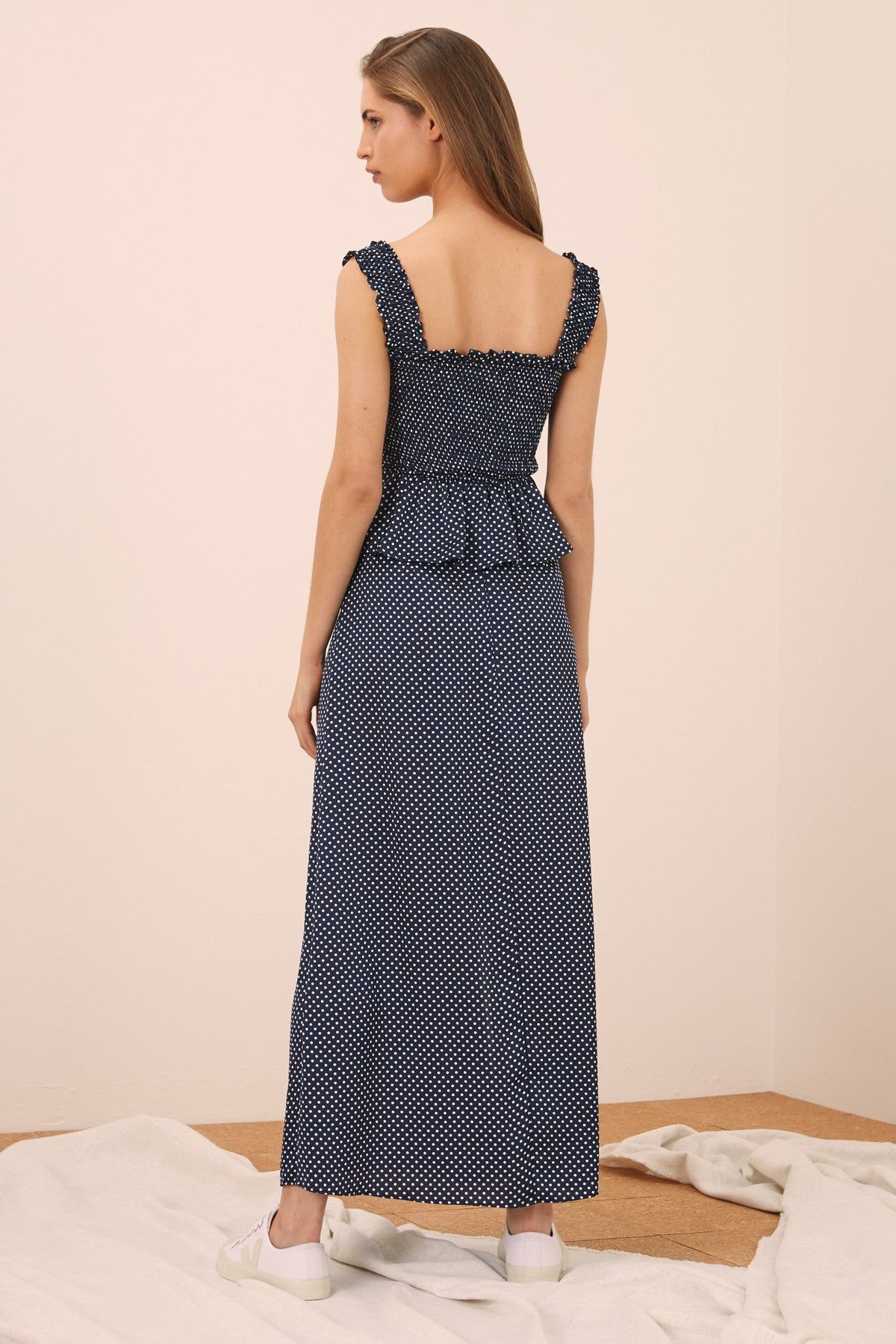 FOUNTAIN SKIRT navy w white sold by The Fifth Label product image thumbnail 5