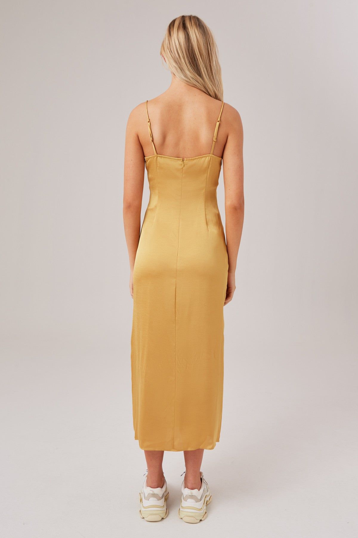 POPULATION DRESS golden yellow sold by The Fifth Label product image thumbnail 4