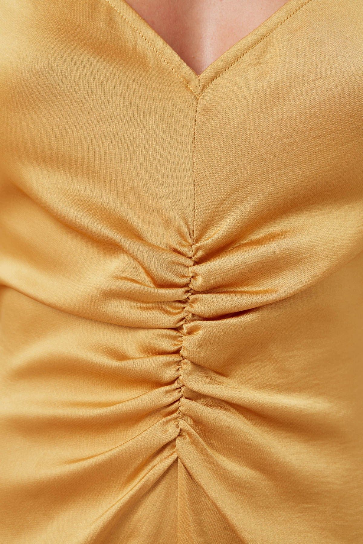 POPULATION DRESS golden yellow sold by The Fifth Label product image thumbnail 3
