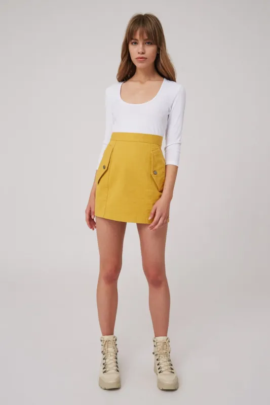 SOLAR LONG SLEEVE TOP white sold by The Fifth Label