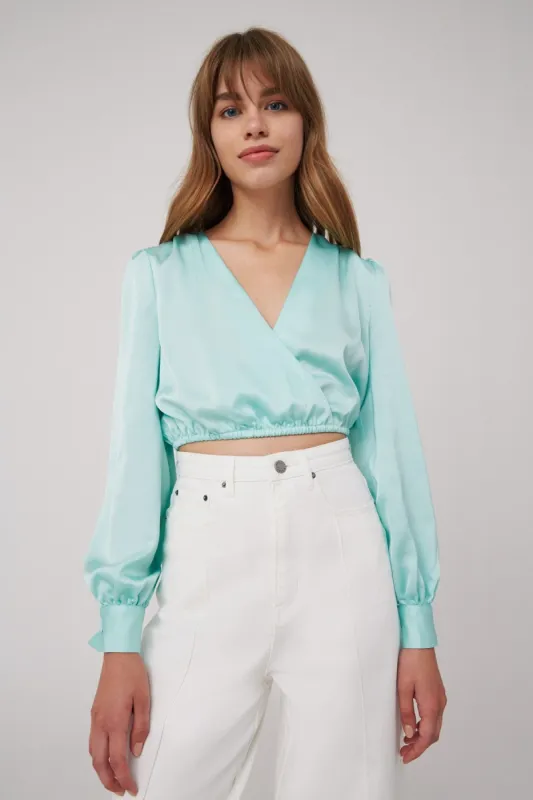 SOUND LONG SLEEVE TOP mint sold by The Fifth Label