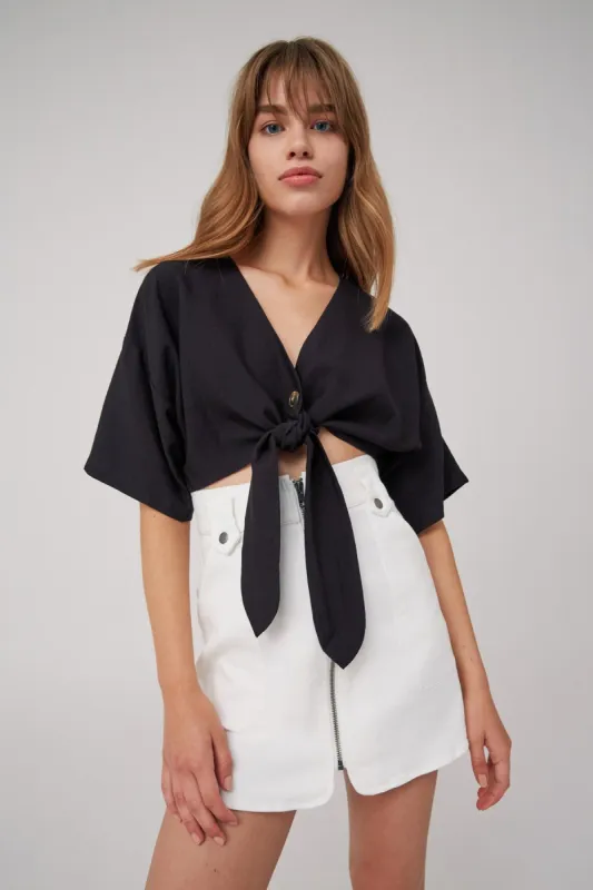 HIDEAWAY TOP black sold by The Fifth Label