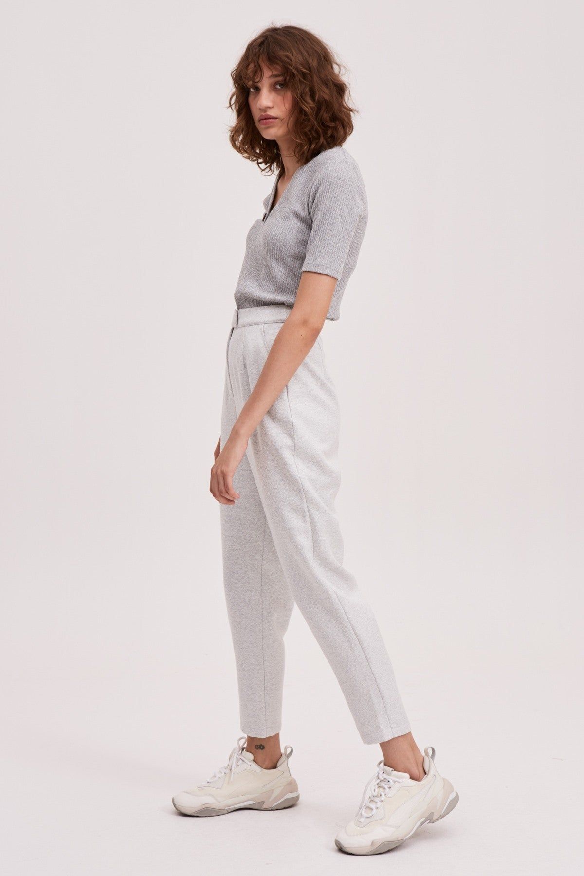 TONAL TOP grey marle sold by The Fifth Label product image thumbnail 2