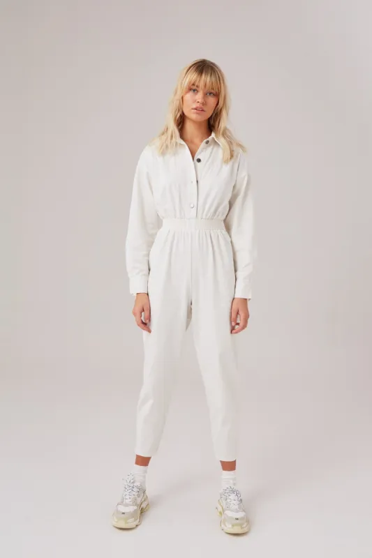 REVIVE JUMPSUIT ivory sold by The Fifth Label