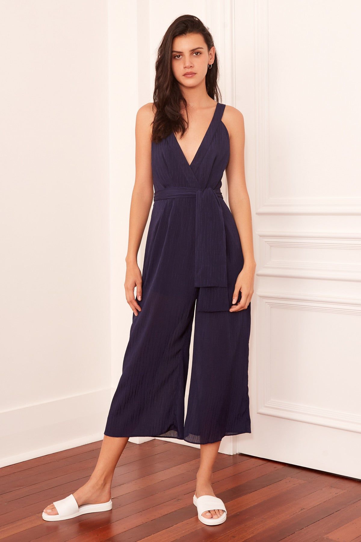 GILDED JUMPSUIT navy sold by The Fifth Label
