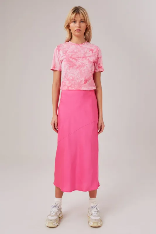 POPULATION SKIRT hot pink sold by The Fifth Label