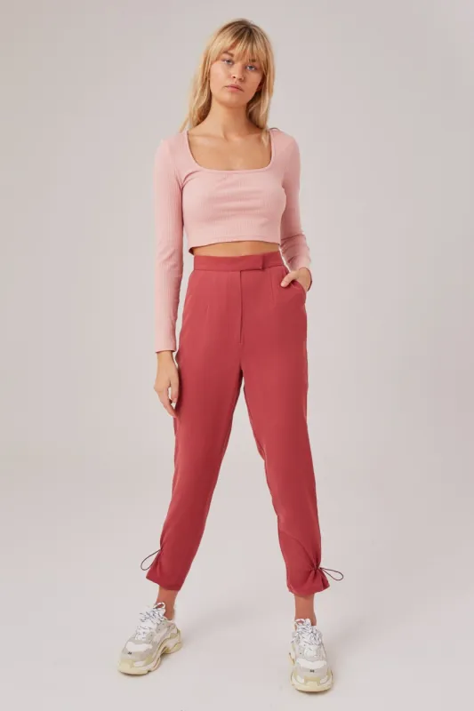 NOCTURNAL PANT marsala sold by The Fifth Label