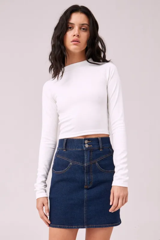 THESIS LONG SLEEVE TOP ivory sold by The Fifth Label