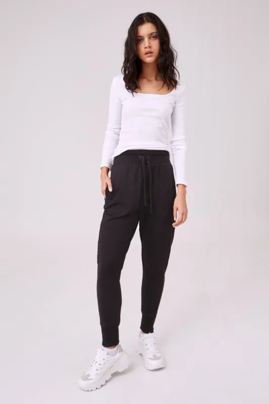 SOLARIZE LONG SLEEVE TOP white sold by The Fifth Label