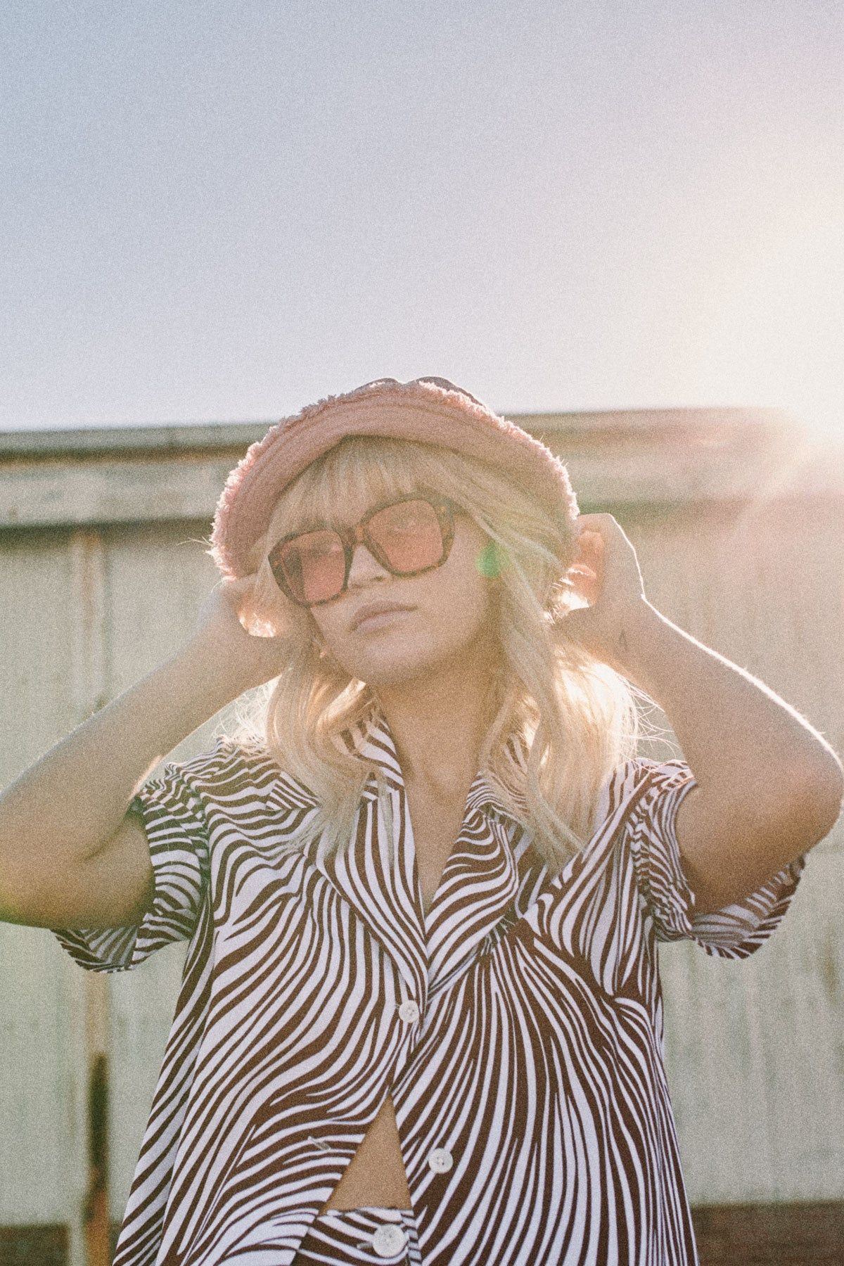 ENDANGER TOP chocolate w white zebra sold by The Fifth Label product image thumbnail 2