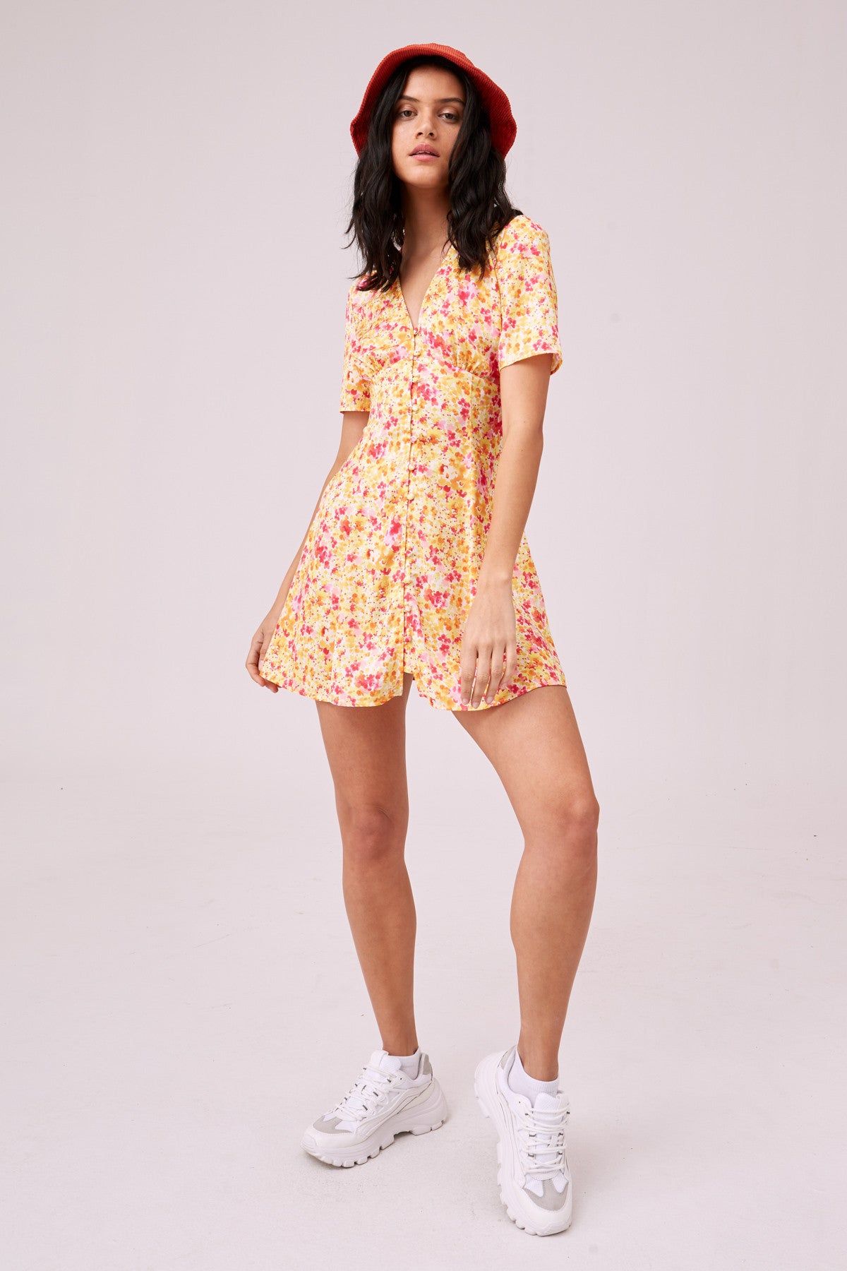 FLASHLIGHT DRESS pink watercolour sold by The Fifth Label product image thumbnail 2