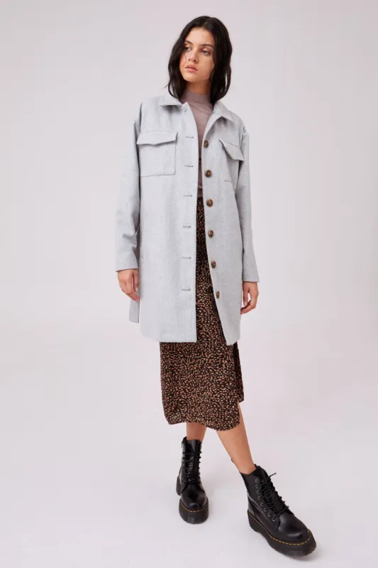 BEWARE COAT grey sold by The Fifth Label