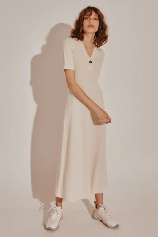 TONAL DRESS cream sold by The Fifth Label