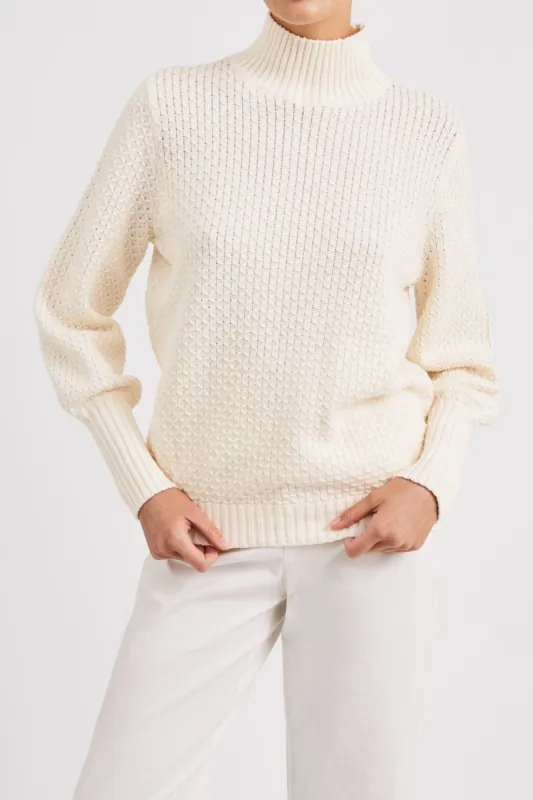 CHORUS KNIT cream sold by The Fifth Label