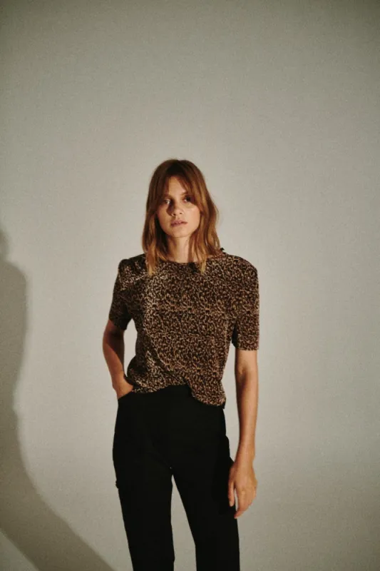 SALOON TOP leopard sold by The Fifth Label