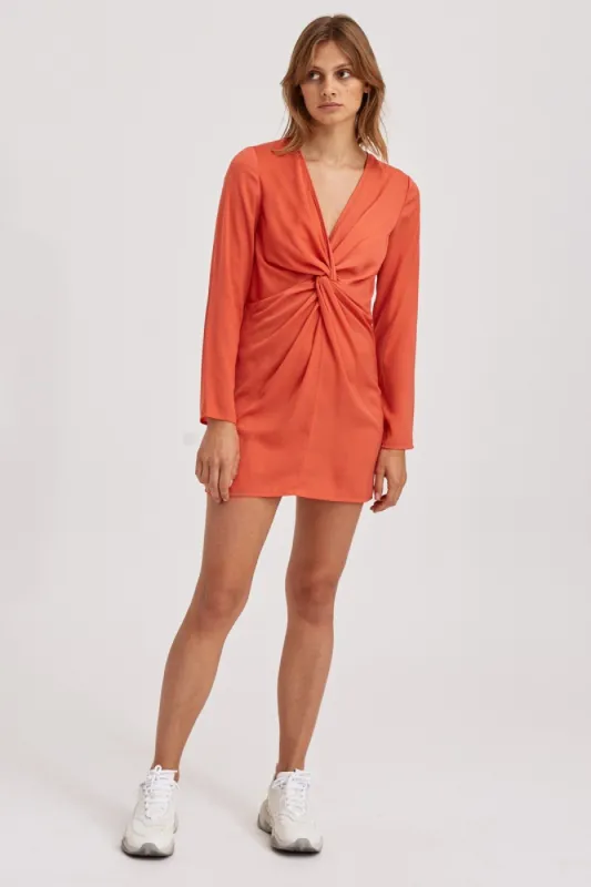 VALLEY DRESS orange sold by The Fifth Label