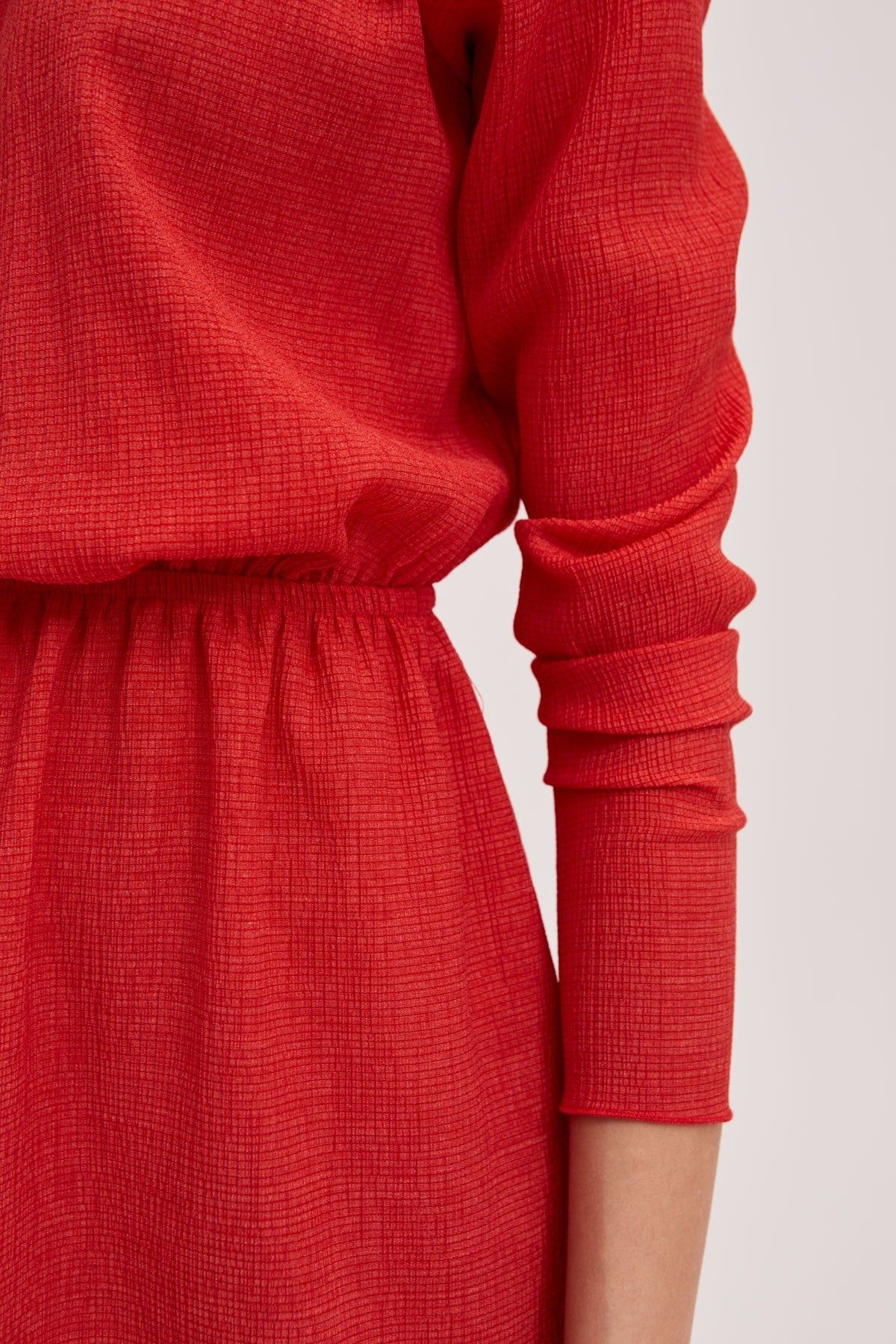 PITCH LONG SLEEVE DRESS red sold by The Fifth Label product image thumbnail 5