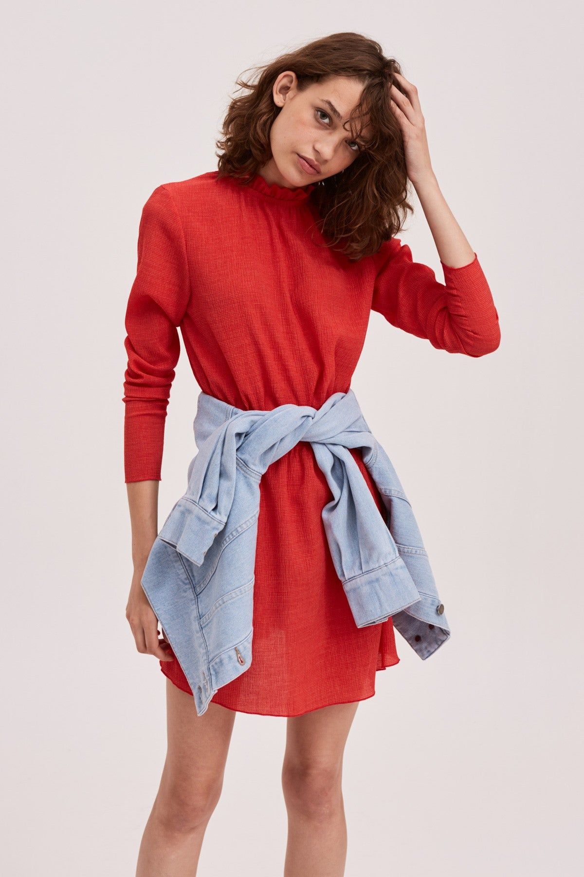 PITCH LONG SLEEVE DRESS red sold by The Fifth Label product image thumbnail 2