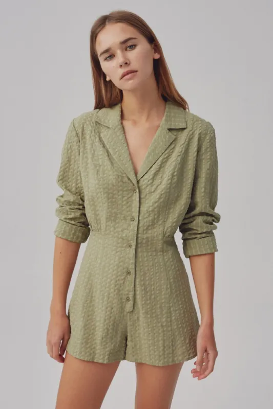 CONTEXT PLAYSUIT olive sold by The Fifth Label